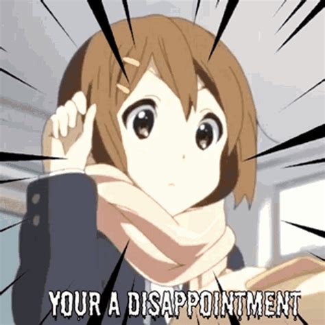 disappointed anime gif|More.